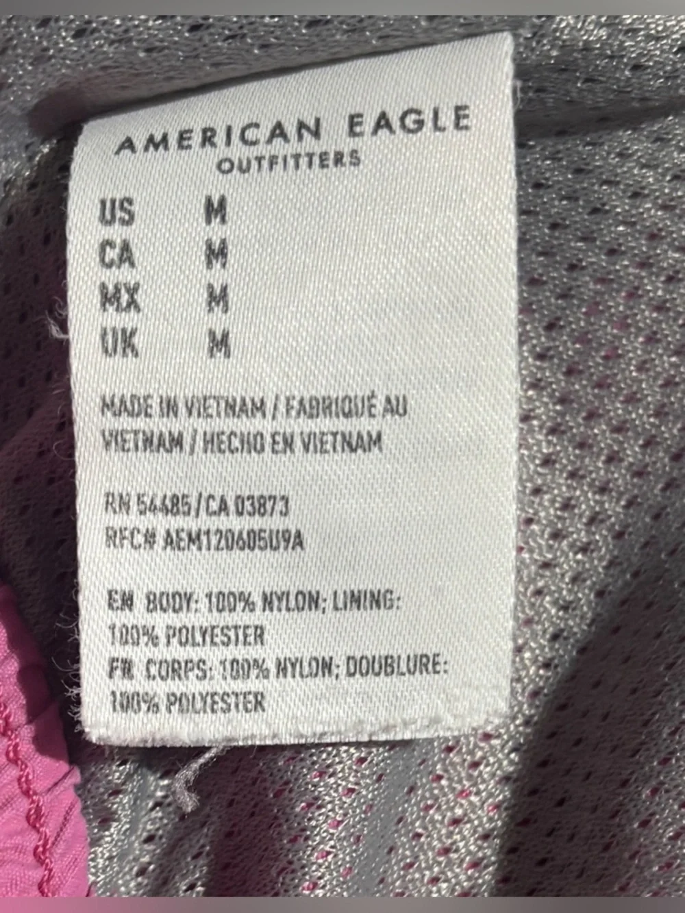 American Eagle All Day Lined Men’s Size Medium Pink Shorts